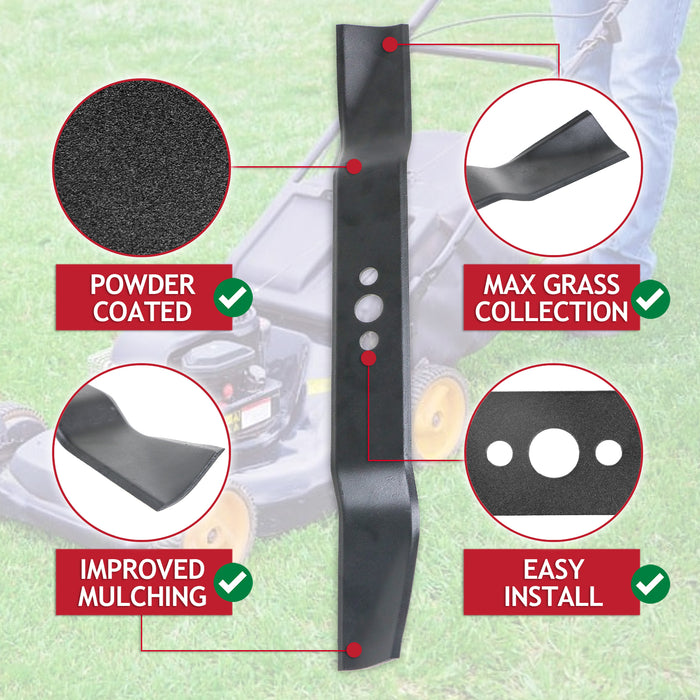 Blade for McCulloch M3540 M40 MT3540S Lawnmower Metal Combi Grass Cutter (40cm)
