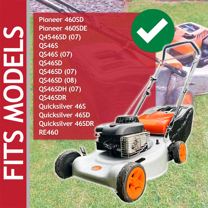 Blade for Flymo Quicksilver 46S QS46 Pioneer 460SD RE460 Lawnmower Metal Combi Grass Cutter (46cm)