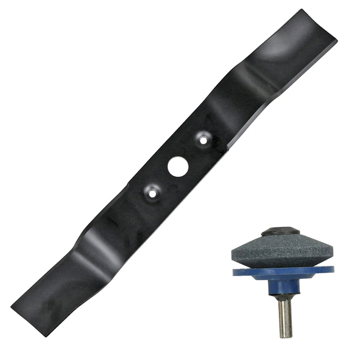 Blade for Cobra M40 M40C M41C DYM1651PF Lawnmower 40cm Metal Grass Cutter + Sharpener