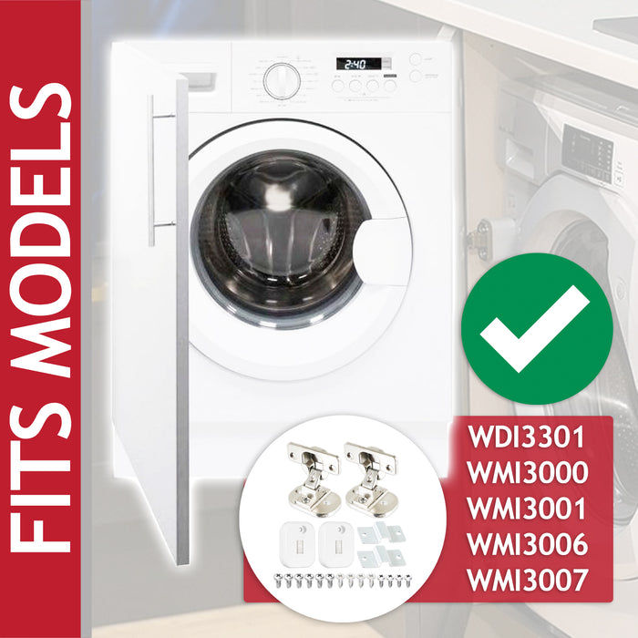 Integrated Door Hinge Magnetic Fixing Kit for Caple WDI3301 WMI3000 WMI3001 WMI3006 WMI3007 Washing Machine (20 Pieces)