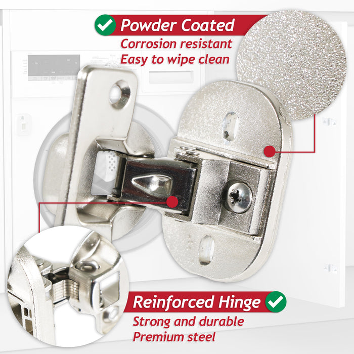 Integrated Door Hinge Magnetic Fixing Kit for Caple WDI3301 WMI3000 WMI3001 WMI3006 WMI3007 Washing Machine (20 Pieces)