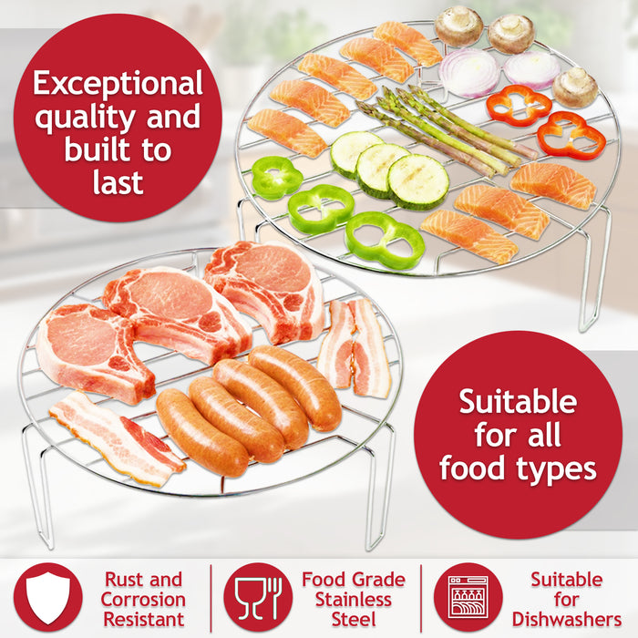 Grill Wire Rack Stainless Steel Turntable Stand for Cookworks EM717CKL 17L 18L 19L 20L Microwave (210mm)