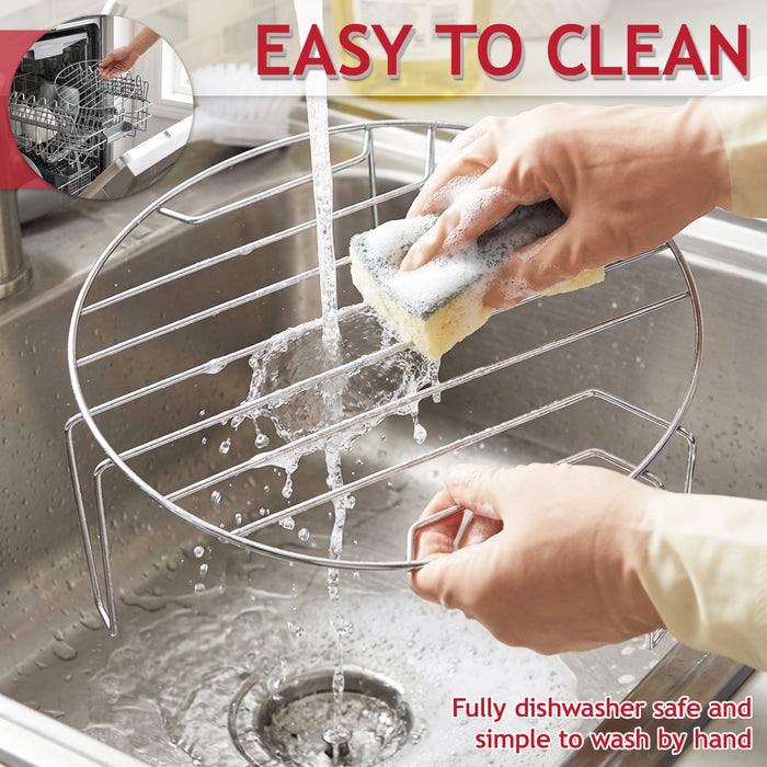 Grill Wire Rack Stainless Steel Turntable Stand for Cookworks EM717CKL 17L 18L 19L 20L Microwave (210mm)