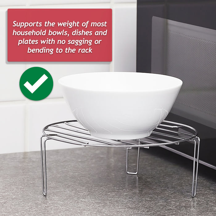 Universal Microwave Grill Wire Rack Stainless Steel Turntable Stand for 17L 18L 19L 20L Models (210mm)