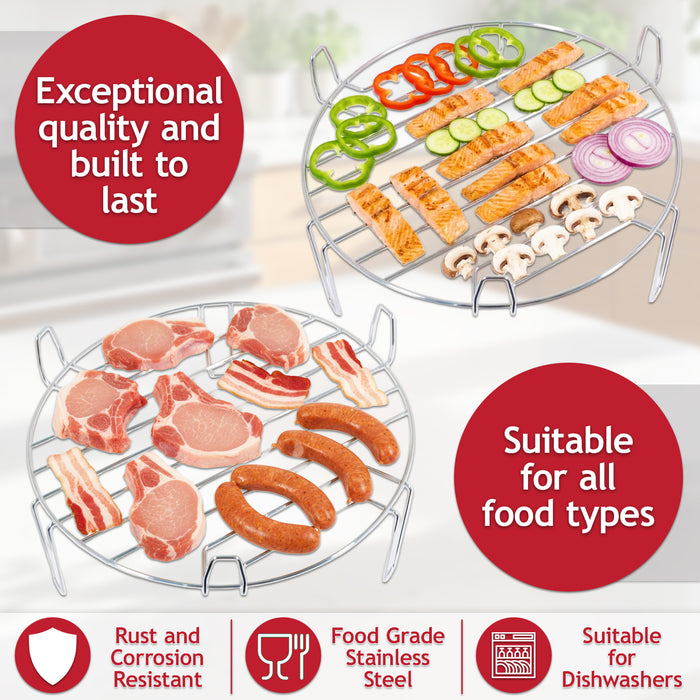 Grill Wire Rack for electriQ 25L+ Microwave Stainless Steel Turntable Stand (261511705400, 12970000000321)