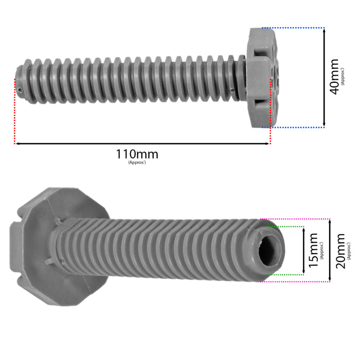 Cooke & Lewis Dishwasher Foot Adjustable Screw Leg BDW60MCL 110mm 11cm