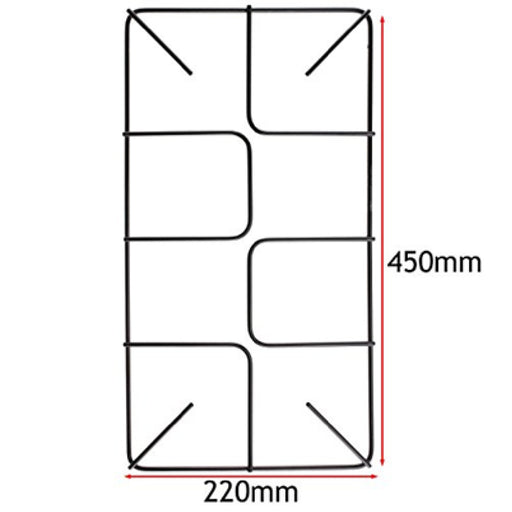 Measurements for Pan Support Grid for Bosch Neff Oven Cooker Flat Gas Hob