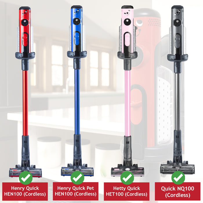 Numatic Henry Quick Cordless Wall Mount Bracket Vacuum Cleaner Tool Holder HEN100 Hetty HET100 Battery Pack Models Only