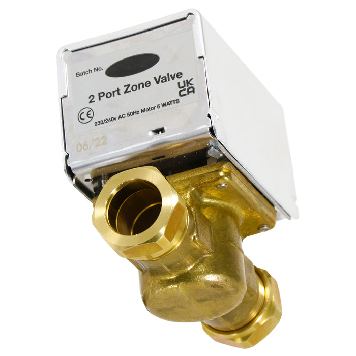 Optimum 22mm Zone Valve 2 Port Motorised 5 Wire Central Heating / Boiler System Control