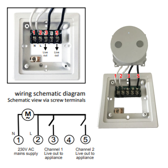 Optimum WIFI Socket Box Time Timer Switch 230v AC 50Hz 2 Channel OP-SBWF02