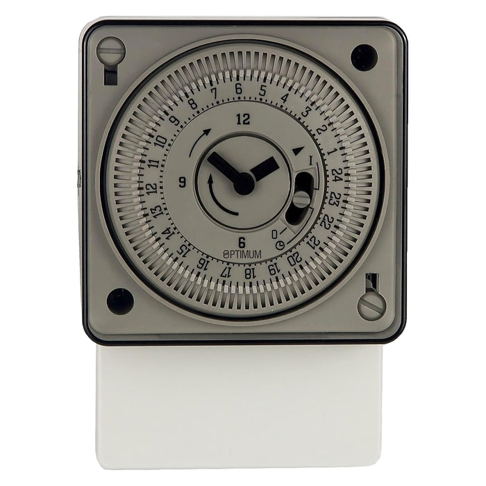 Optimum 24 Hour Time Switch Quartz 150 Hour Surface Panel Din-rail Mounting