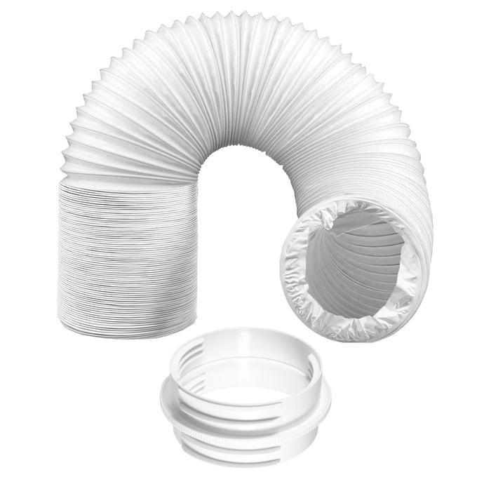 Air Con Vent Hose 6 Metre 5" 5.9" Duct Pipe Extension Threaded Coupler Connector Ring Kit