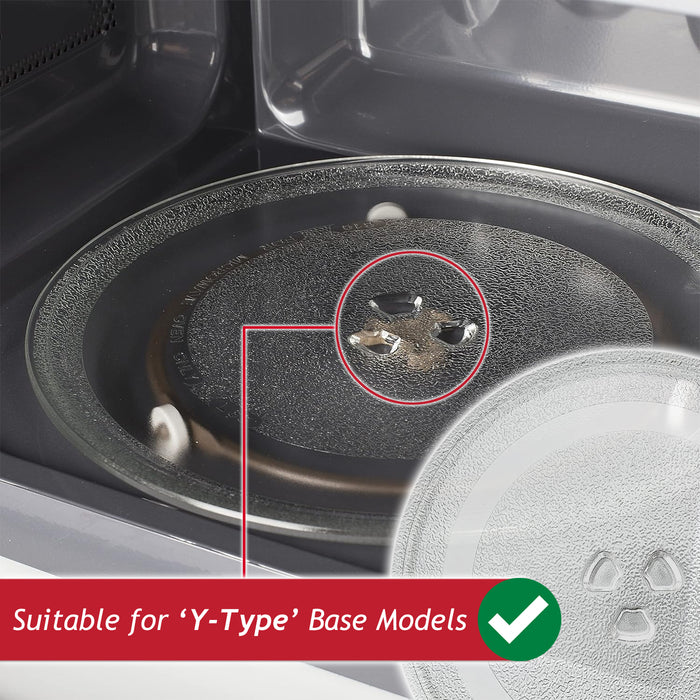 Glass Turntable Plate for SHARP R222STM R272SLM Microwave Oven (255mm)