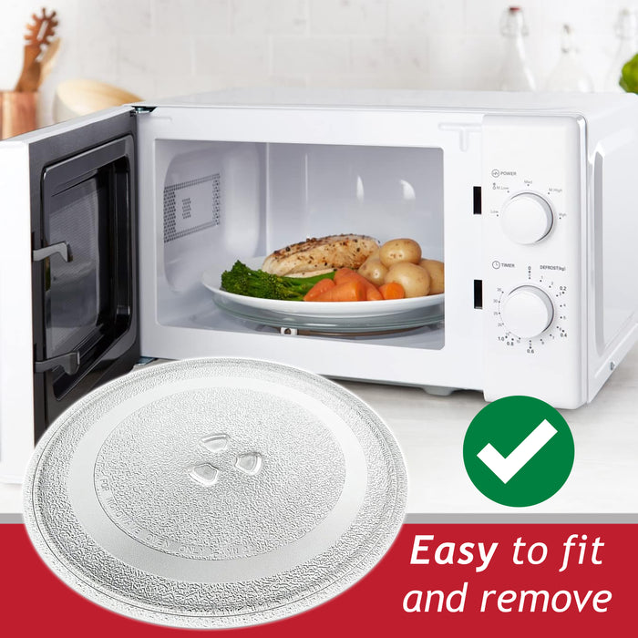 Glass Turntable Plate for SHARP R222STM R272SLM Microwave Oven (255mm)