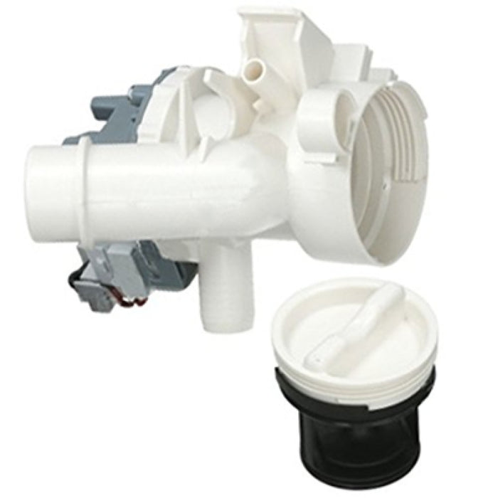 Complete Drain Pump + Filter Housing Unit for Candy Baumatic Washing Machine