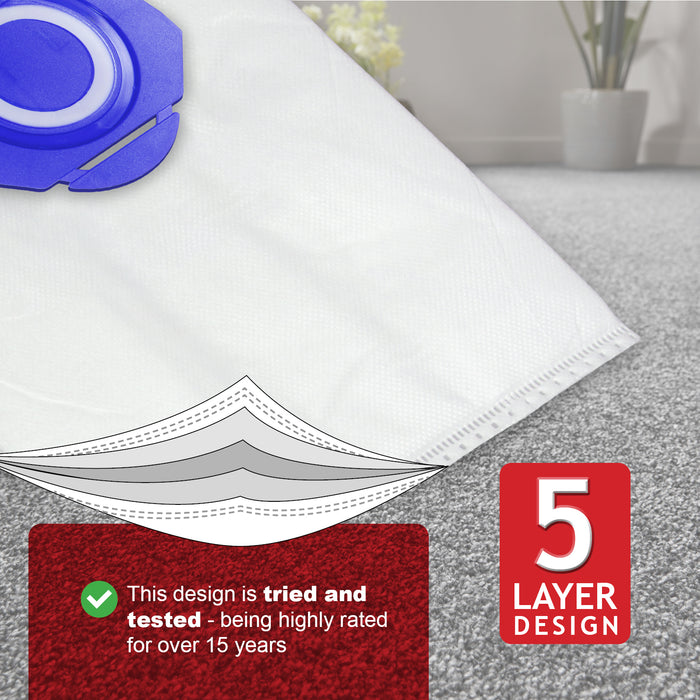 3D Bags for MIELE GN S2111 S5211 S5261 C2 C3 C1 CX1 Classic Complete Blizzard S8310 S8320 Cat & Dog x 4