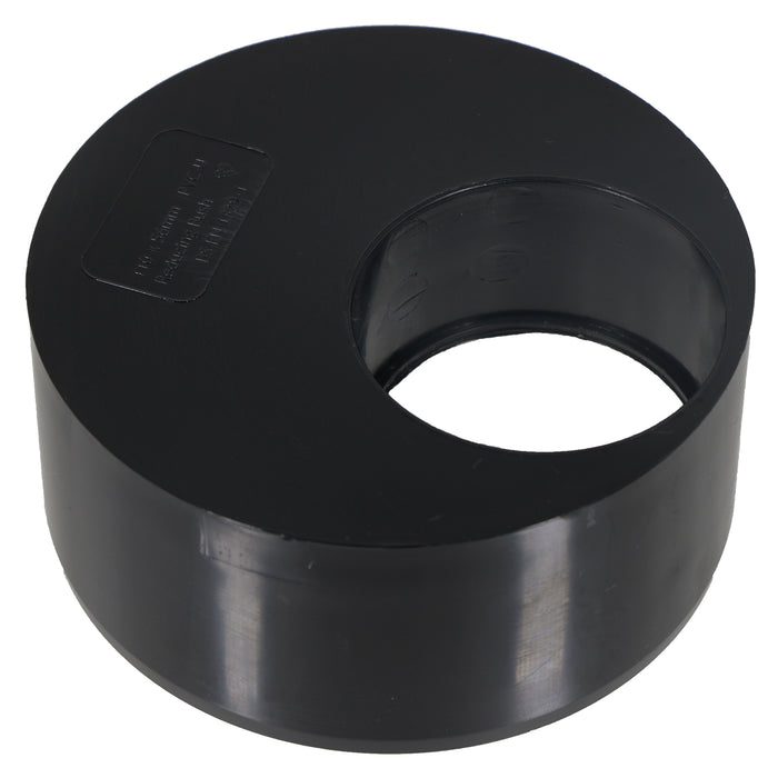 110mm to 56mm (50mm) Solvent Weld Soil Waste Pipe Reducer Adaptor (Black)