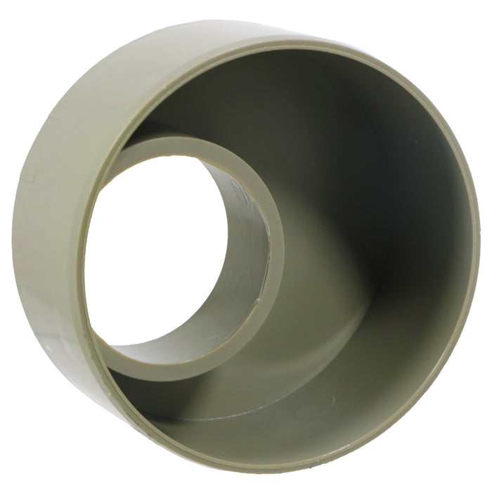 110mm to 56mm (50mm) Solvent Weld Soil System Waste Pipe Reducer Adaptor (Olive Grey)