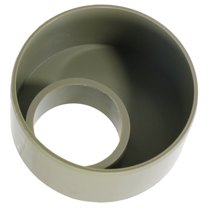 110mm to 56mm (50mm) Solvent Weld Soil System Waste Pipe Reducer Adaptor (Olive Grey)