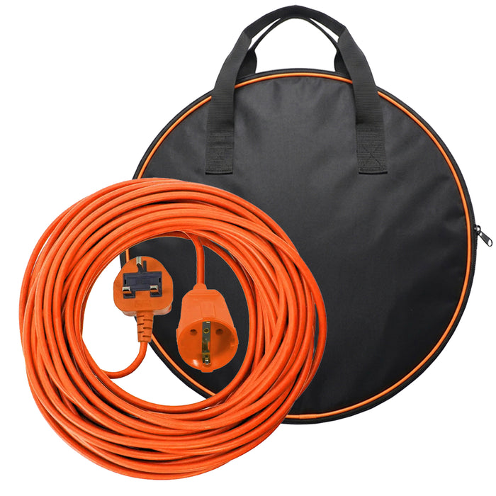 Power Cable for Ryobi Lawnmower Strimmer Trimmer UK 10m Mains 3 Pin Plug + Bag