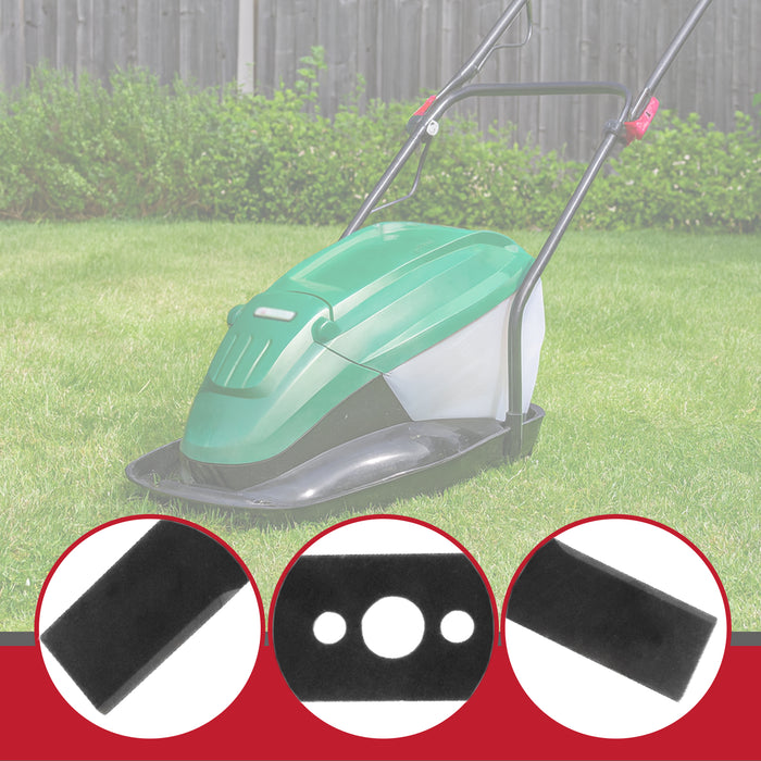 Blade for Qualcast MEH1836 Lawnmower 36cm GDH8BX.00.02 Metal Cutter + Sharpener Attachment