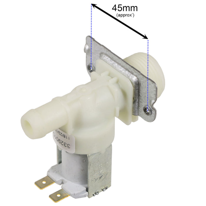 Universal Dishwasher Solenoid Valve Electric Water Fill Single Inlet 3/4" 14mm