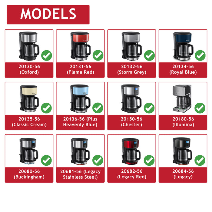 Russell Hobbs Carafe Coffee Machine Pot Jug 268070 213070 213070-56 2130070