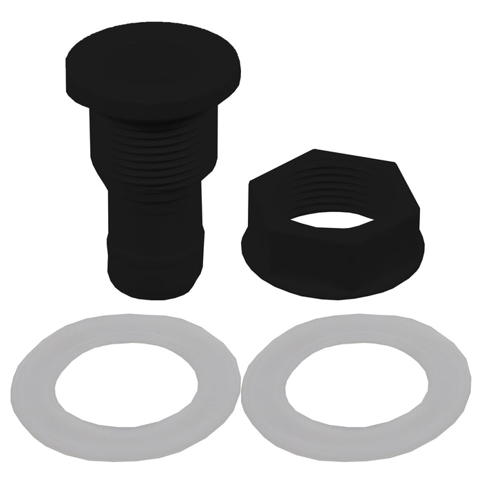 Rainwater Diverter 65mm Square 68mm Round Downpipe Water Butt Kit (Black)