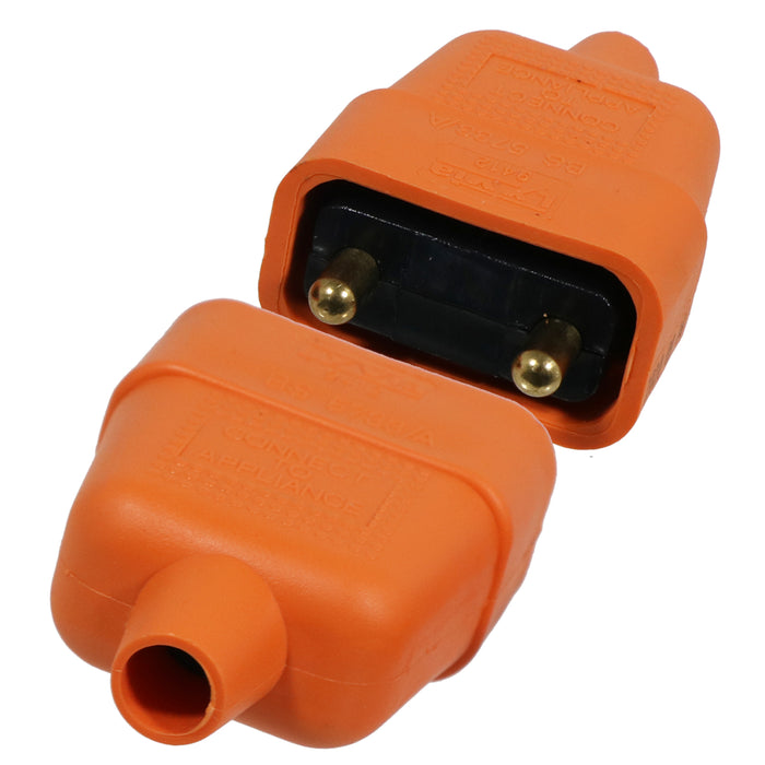 12M Lawnmower Cable Connector Repair Strimmer Hedge Trimmer Power Plug 13A 2Core