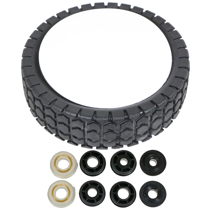 Universal 6" Lawnmower Wheel 150mm Tyre Reducer Bushes