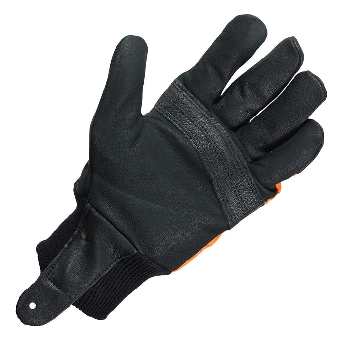 Large Hi Visibility Chainsaw Comfort Safety Gloves - Size 10