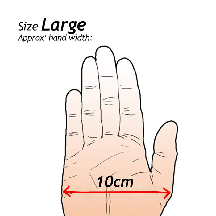 Large Hi Visibility Chainsaw Comfort Safety Gloves - Size 10