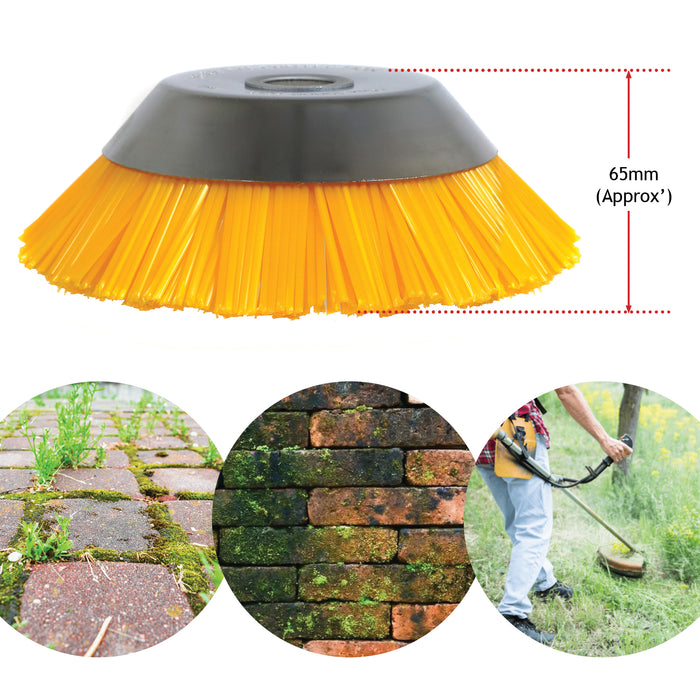 Nylon Brush Head for Strimmer 8inch Brushcutter Trimmer Universal