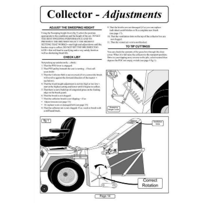 SPARES2GO Power Sweeper Brushes for WESTWOOD COUNTAX Lawn Tractor Mower 5086 Bristles x 54