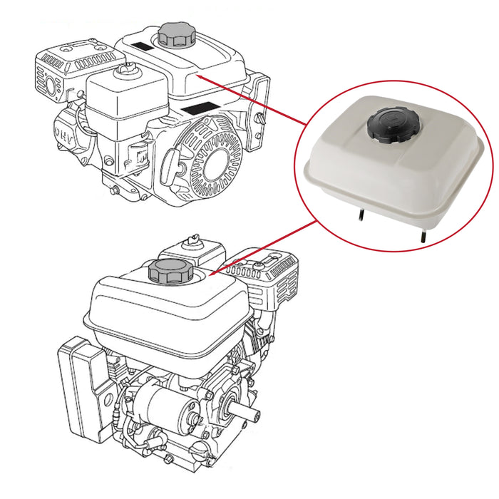 Fuel Tank for Honda GX110 GX120 Engine 17510 ZE0 020ZA 17510-ZE0-020ZA Petrol Reservoir 2L