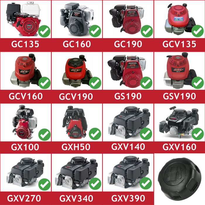 Fuel Cap for Honda GC135 GCV135 GC160 GCV160 GX100 GXH50 GXV160 GXV340 GXV390