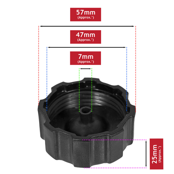 Fuel Tank Cap for Stiga Lawnmower Engine Collector 46 48S Euro 40 Turbo 47 Combi 18550001/0, 1136-1642-0