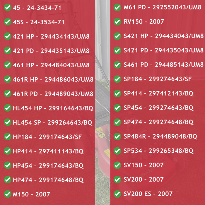 Fuel Tank Cap for Mountfield SV150 SV200 Lawnmower Engine HP184 HP454 SP454 SP474 SP534 18550001/0, 1136-1642-0