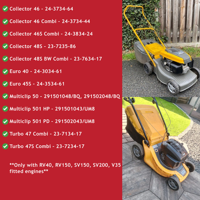 Fuel Tank Cap for Stiga Lawnmower Engine Collector 46 48S Euro 40 Turbo 47 Combi 18550001/0, 1136-1642-0