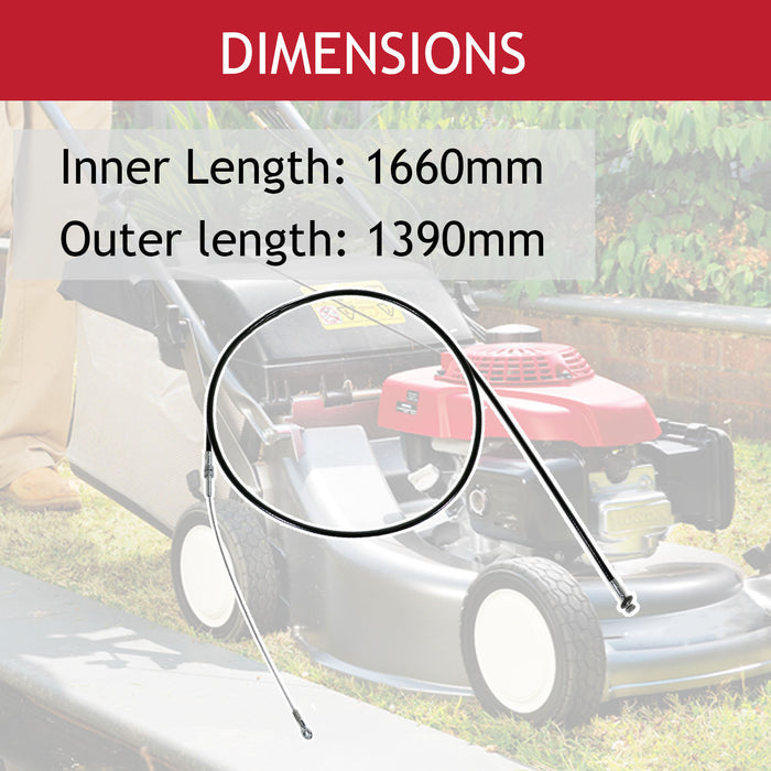 Clutch Cable for Honda HRD535 HRD536 Lawnmower 54530-VA3-J03 Stop Brake
