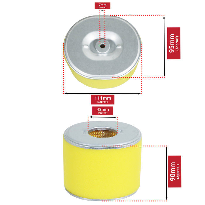 Air Filter for Honda GX240 GX270 GX340 GX390 Engine 17210-ZE3-000 Generator