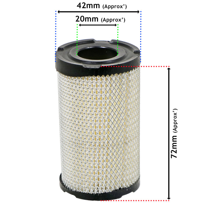 Air Filter for Tecumseh AQ148 ECV100 LEV90 LEV100 LEV115 TC300 Lawnmower Engine 35066