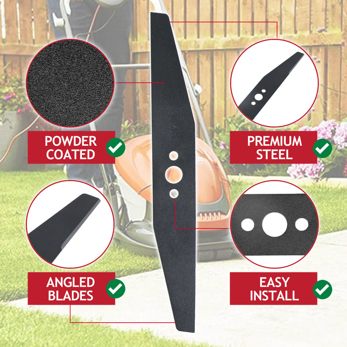 Blade for Flymo Easi Glide 300 Hover Micro Compact HC300 MC300 FLY004 Lawnmower (30cm) + Spacers