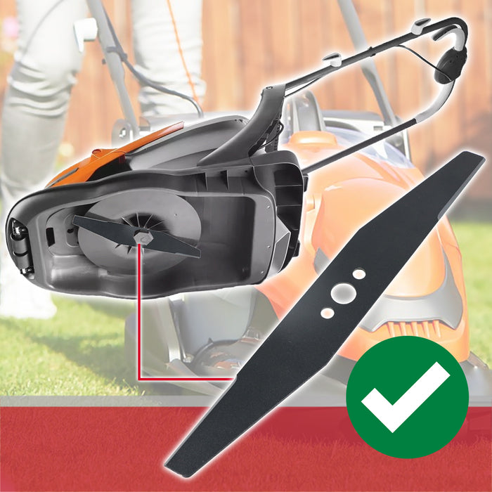 Blade for Flymo Easi Glide 300 Hover Micro Compact HC300 MC300 FLY004 Lawnmower (30cm) + Spacers
