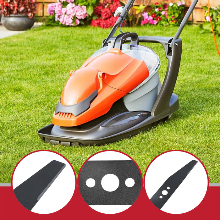 Blade for Flymo Easi Glide 300 Hover Micro Compact HC300 MC300 FLY004 Lawnmower (30cm) + Spacers
