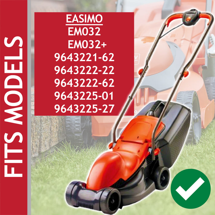 Metal Blade for Flymo Easimo EM032 EM032+ Lawnmower (32cm, Type FLY046)