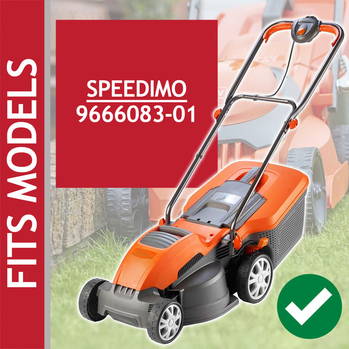 Metal Blade for Flymo Speedimo 9666083-01 Lawnmower (32cm, Type FLY046)