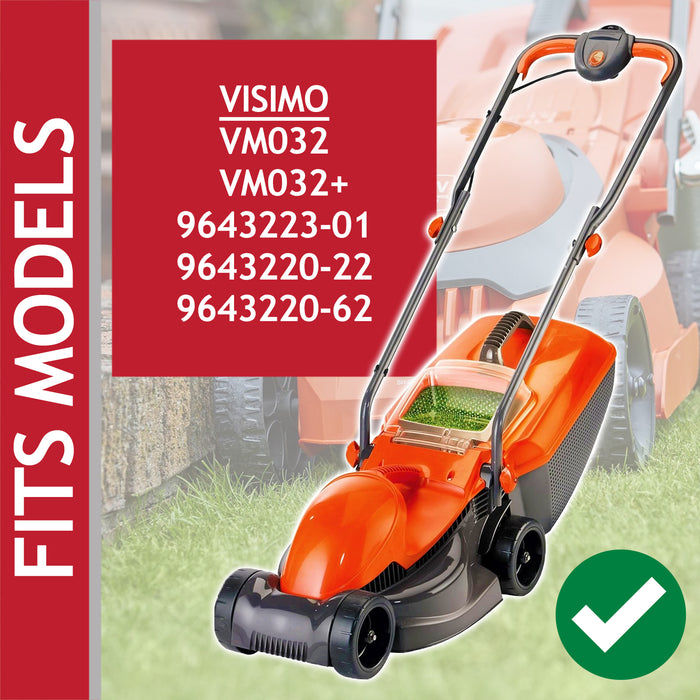 Metal Blade for Flymo Visimo VM032 VM032+ Lawnmower (32cm, Type FLY046)