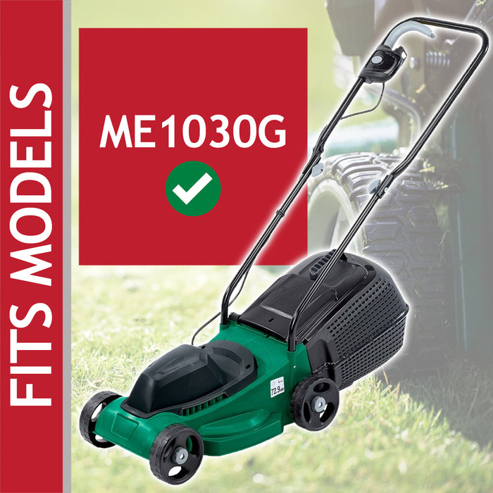 Metal Blade for Ryno ME1030G Lawnmower (30cm) + Drill Sharpener Attachment