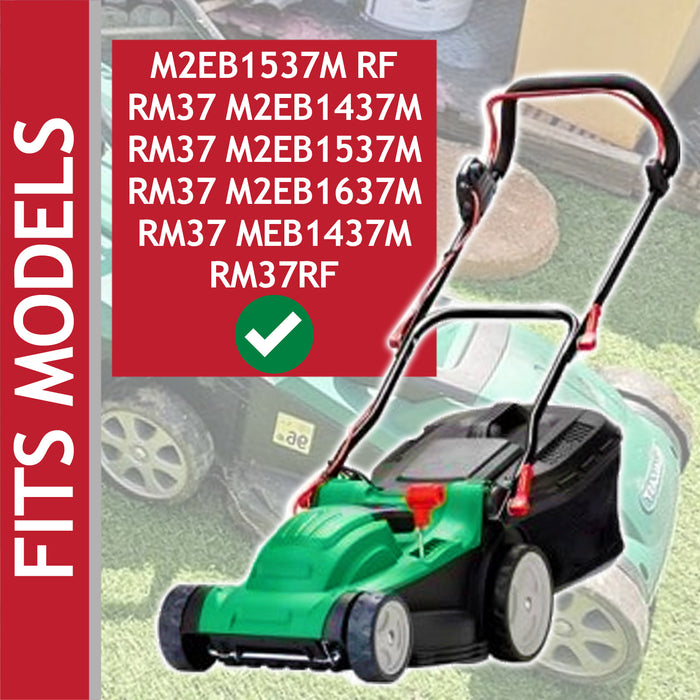 Metal Blade for Qualcast RM37 MEB1437M M2EB1437M M2EB1537M RM37RF Lawnmower (37cm) + Fixing Screw